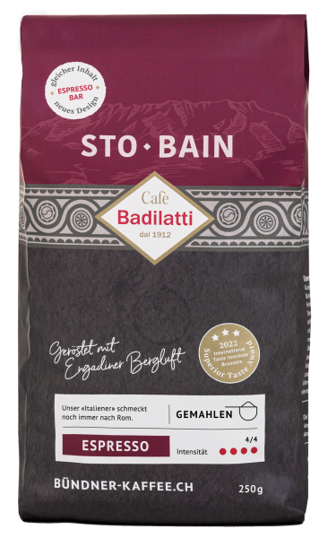 Sto Bain gemahlen - 250g / Espresso Bar neu verpackt