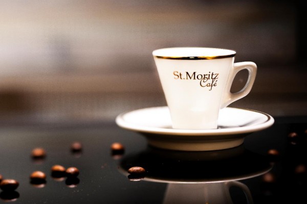 St. Moritz Café Espresso Tasse mit Unterteller - 6 Stück