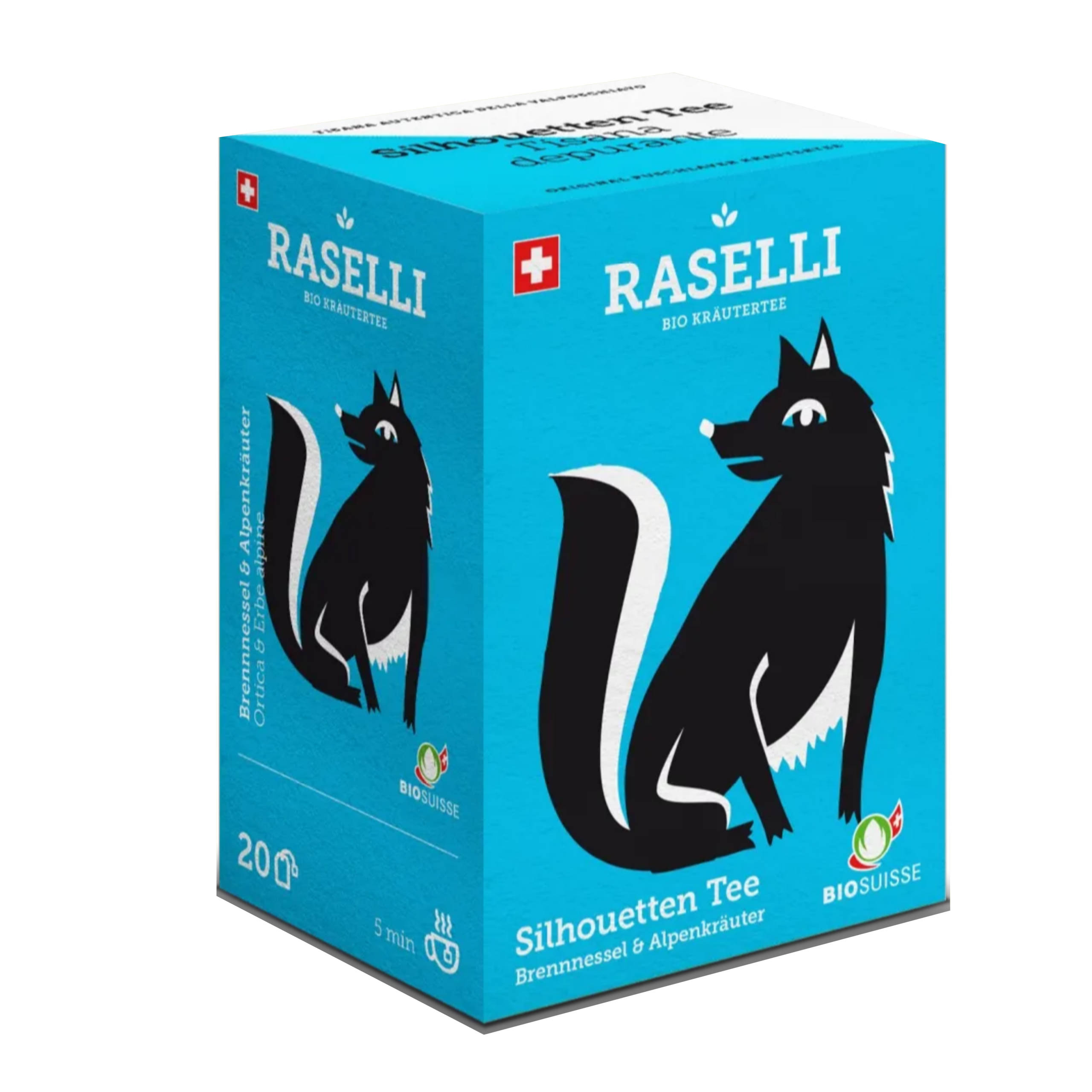 Silhoutten Tee - Brennessel Bio m.A. 20 Btl - Raselli